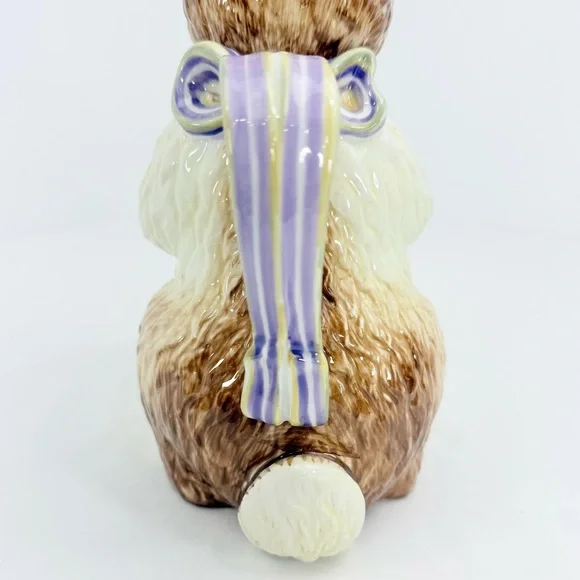 Longaburger Bunny Rabbit Lidded Spring Easter Collectible Ceramic Pitcher - Picture 9 of 16